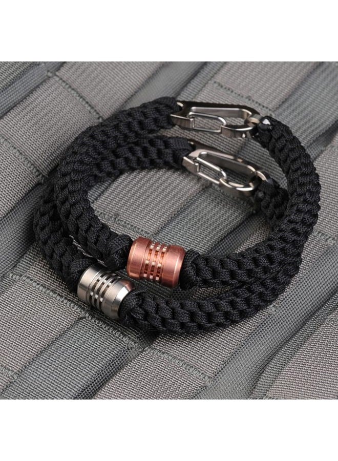 MecArmy FFX Titanium Bead Pendant for EDC, Knife Lanyard, Cord Beads for Flashlight, DIY EDC Accessories with Woven Paracord - Image 5