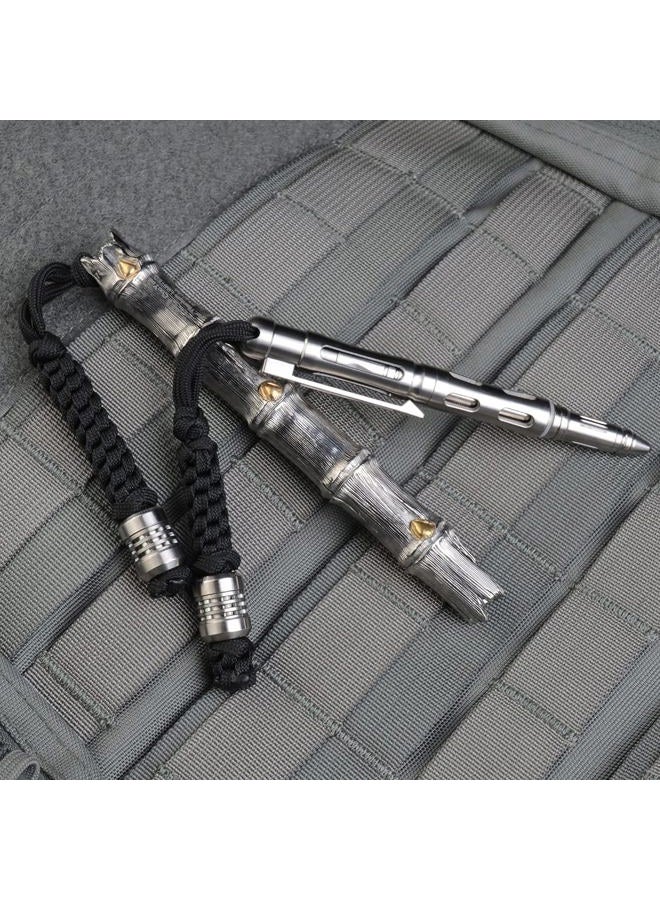 MecArmy FFX Titanium Bead Pendant for EDC, Knife Lanyard, Cord Beads for Flashlight, DIY EDC Accessories with Woven Paracord - Image 4