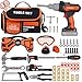 maysida Kids Tool Set 48PCS Toddler Tool Set Toys with Electronic Toy Drill Tool BagTool BeltTape Measure Pretend Play Kids Construction Tool Kits Toy for Boys Kids Birthday Gift for Boys Girls Ages 3 - Image 2