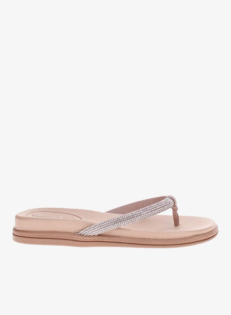 Beira Rio  Beira Rio Ladies Flat Sandals Crystal | Made In Brazil for Women | Best Price UAE