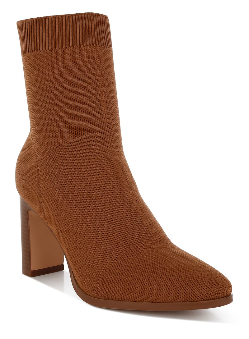 London Rag Flyknit Ankle Boots in Camel - Image 2