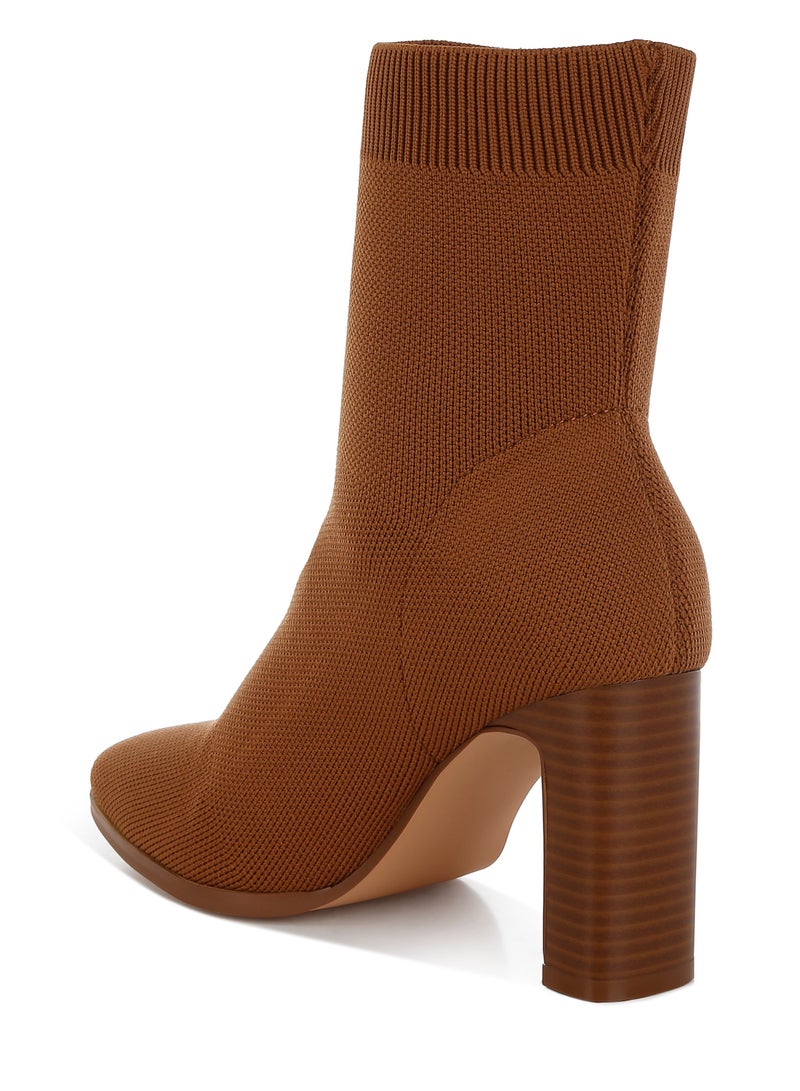 London Rag Flyknit Ankle Boots in Camel - Image 3