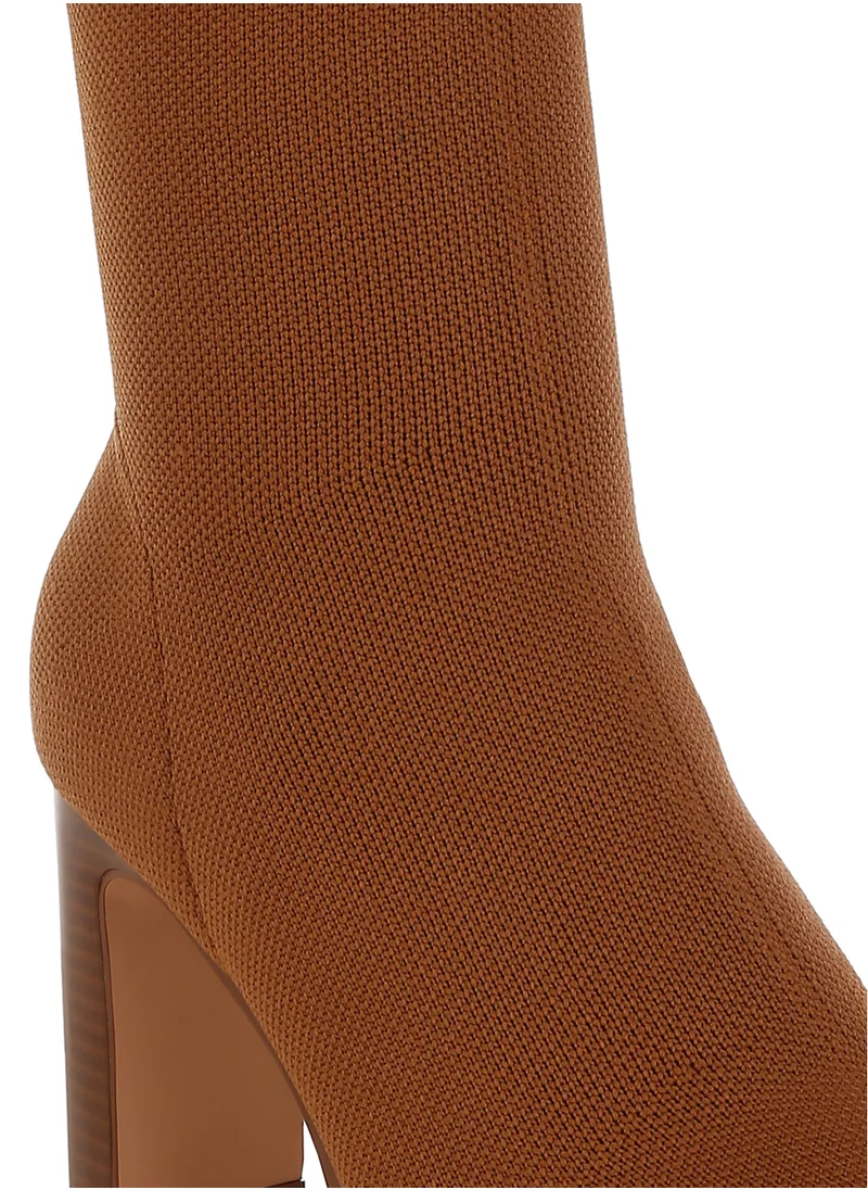 London Rag Flyknit Ankle Boots in Camel