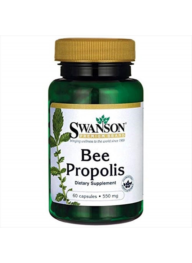 SWANSON - Bee Propolis 550 Milligrams 60 Capsules - Image 1