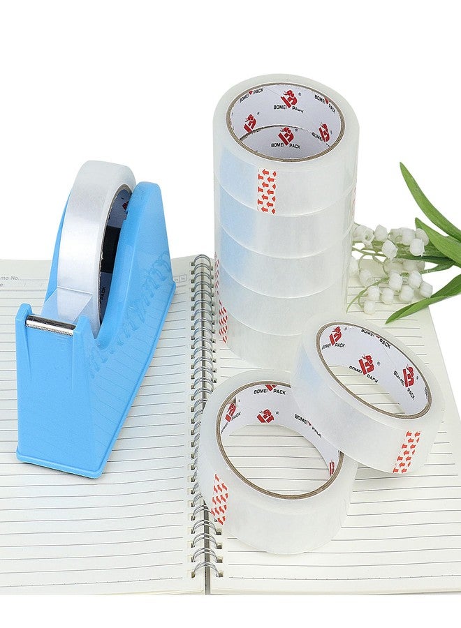 BOMEI PACK clear ribbon, 1 inch x 164 ft, clear tape refills, 3" large roll stationery tape, strong transparent gift wrapping tape for home, written - Image 4
