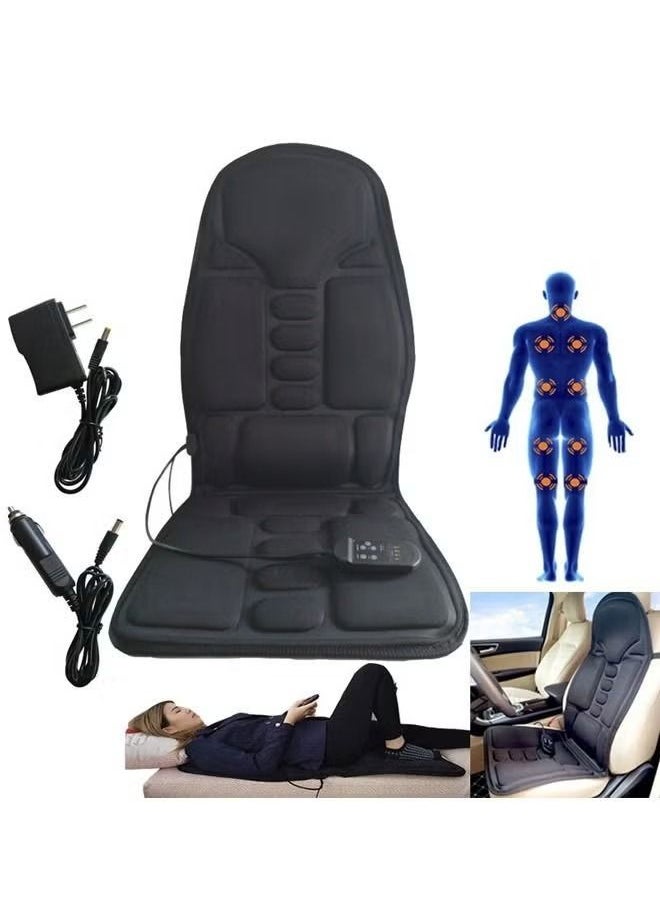 Generic - Massage Chair neck Massager back Electric Car Seat Vibrator Back Neck massage Cushion Heat Pad For legs Waist Body Massageador - Image 1
