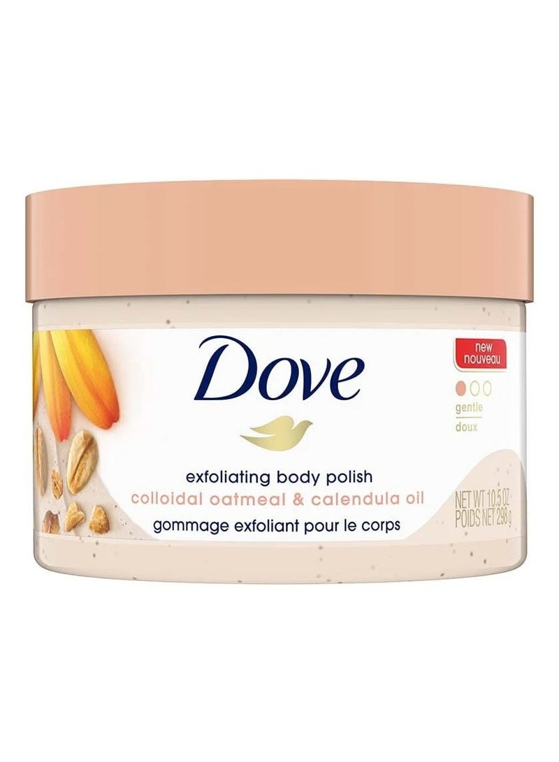 Dove Exfoliante corporal Dove con avena y aceite de caléndula - 298 g