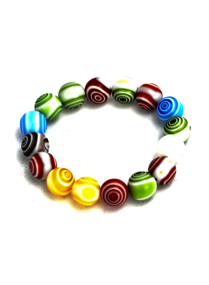 سوار نسائي متعدد الألوان، أساور نسائية لأي مناسبة، سوار جمالي متعدد الألوان للفتيات، سوار هدية للنساء، سوار خرز متعدد الألوان للرجال والنساء - Image 2