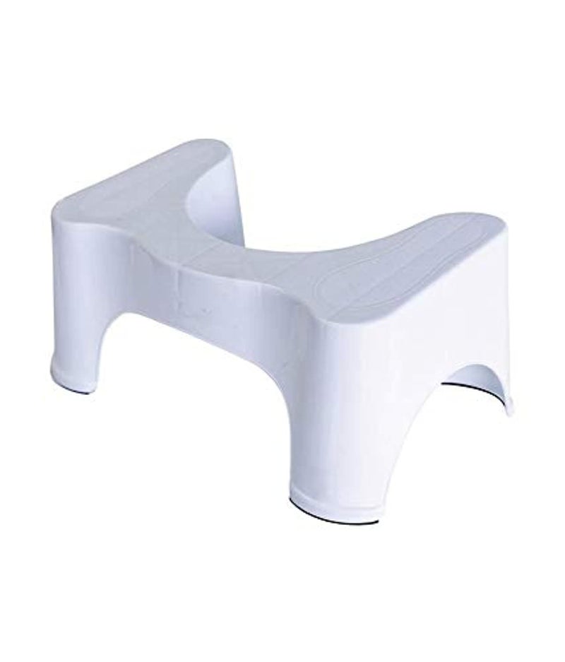 Toilet Stool for Easy Bowl Movements (White)