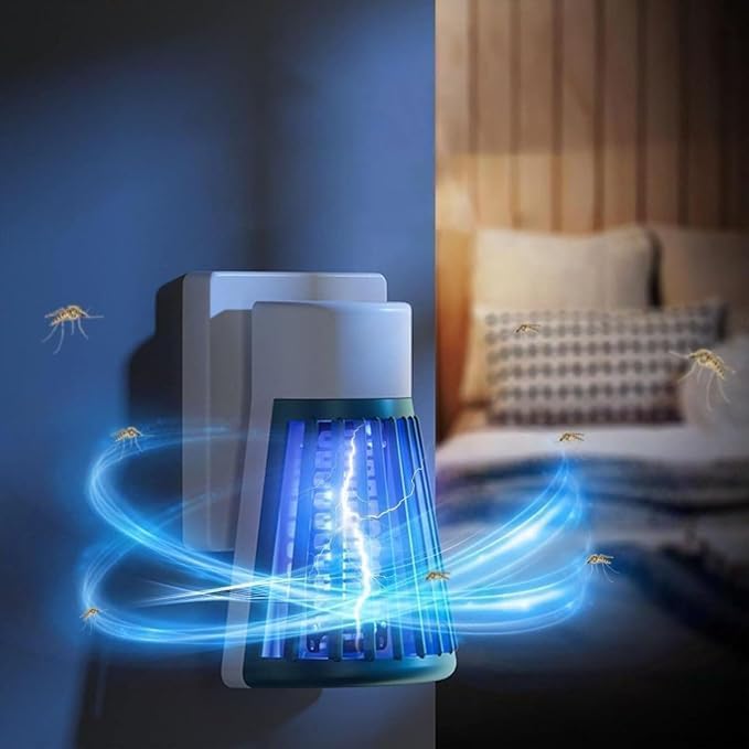 MEXONIC Mosquito Lamp Eco-Friendly LED Killer Machine USB-Powered Indoor Bug Zapper for Home Chemical-Free Insect Trap Safe Kids & Pets Easy to Clean Lamp, Electronic Lamp (Plug Mosquito LAMP) - Image 3