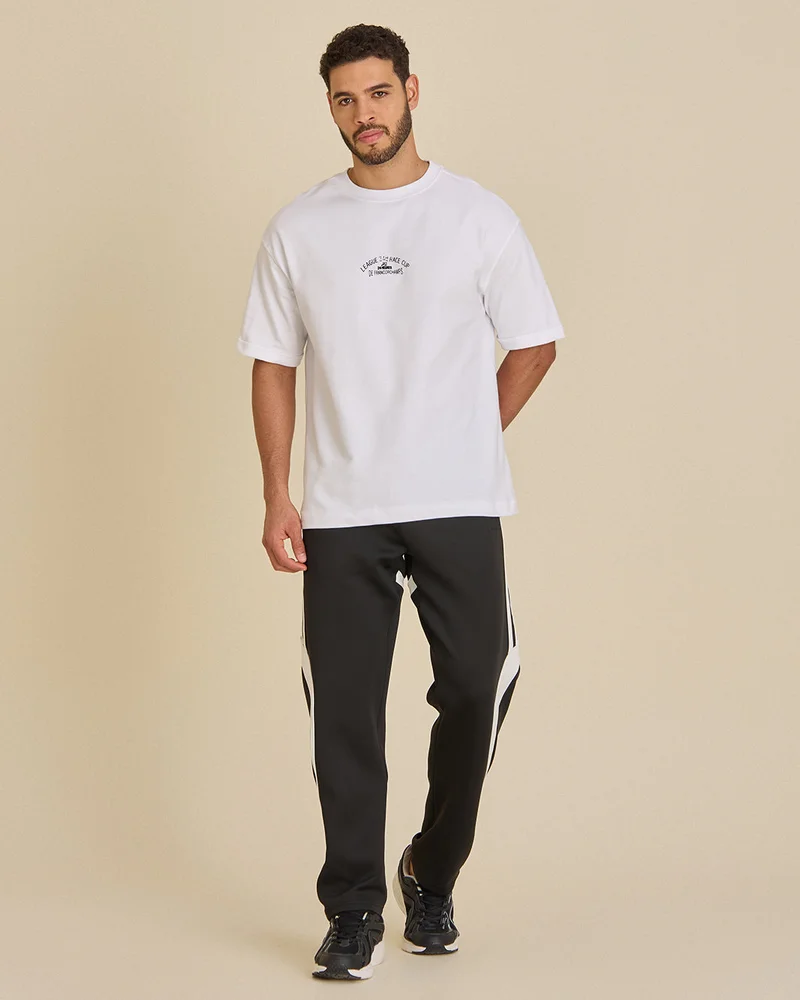 Redtag Men White Printed T-Shirt