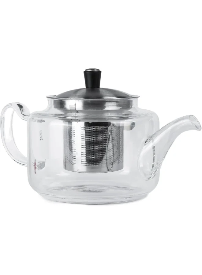 Cuisine Art Glass Teakettle - 723Ml Capacity, Glass Tea Pot With Infuser, Microwavable, Tea Strainer For Loose Leaf Tea And Blooming Tea