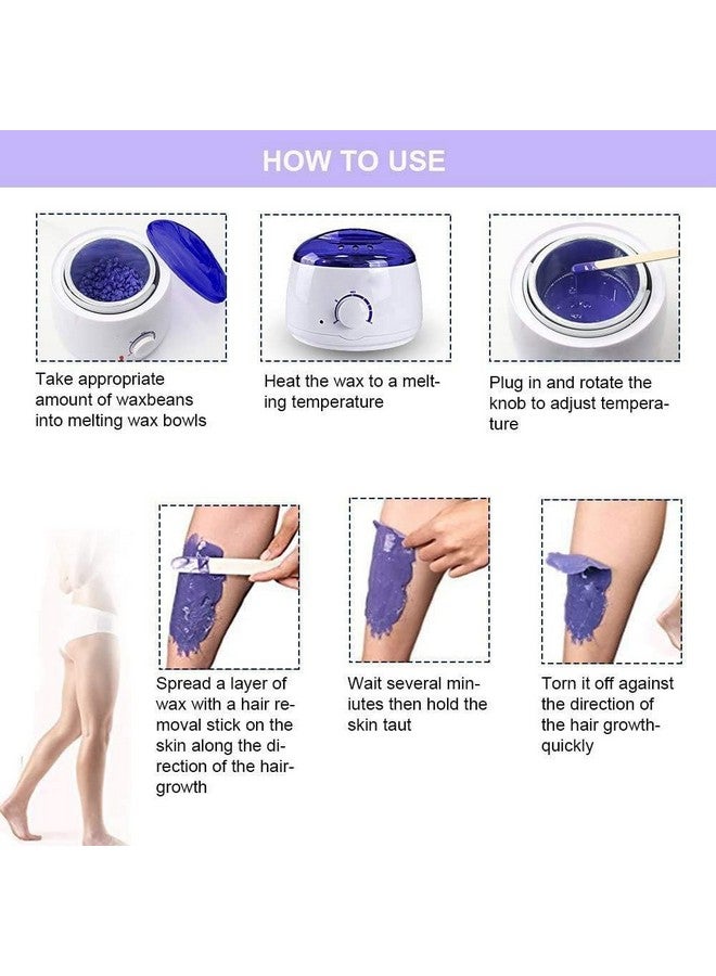 DARKFISH Wax Warmer Hair Removal Kit with Hard Wax Beans and Wax Applicator Sticks - Image 5