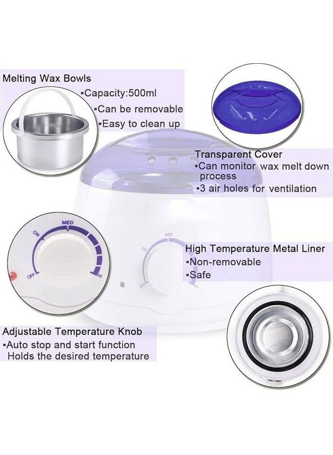 DARKFISH Wax Warmer Hair Removal Kit with Hard Wax Beans and Wax Applicator Sticks - Image 3
