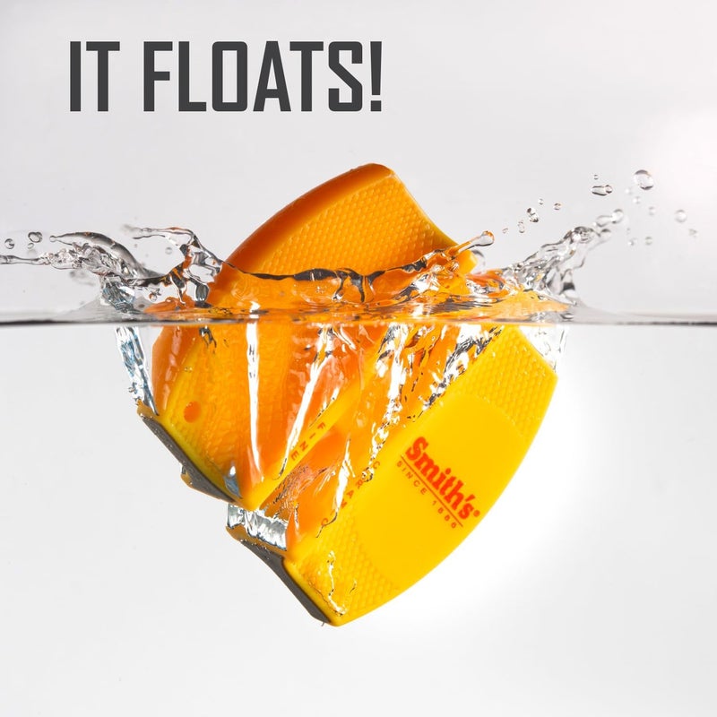 Smiths CCKS 2-Step Knife Sharpener - Yellow - 2-Step Preset Coarse & Fine Slots - Outdoor Handheld Knife Sharpener - Fishing, Hunting, Fillet, Pocket Knives - Compact Plastic Portable Keychain Tool - Image 5