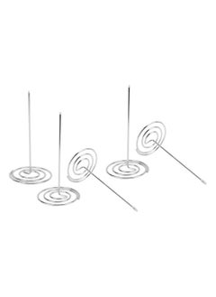 Thoraya 5PCS Receipt Holder Wear Resistant Anti Corrosion Recyclable Check Spindle for Office KitchenSilver  - Image 4
