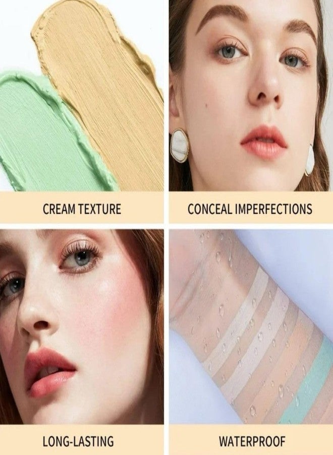 ASF Concealer Palette Waterproof With Full Coverage |Easily Blendable | 3 in 1 Palette- Conceal Corect & Contour | Crease Resistance |Long Lasting |Oil Control with Matte Finish | Toxic & Cruelty Free | 6in1 Shades Concealer - 01 - Image 5