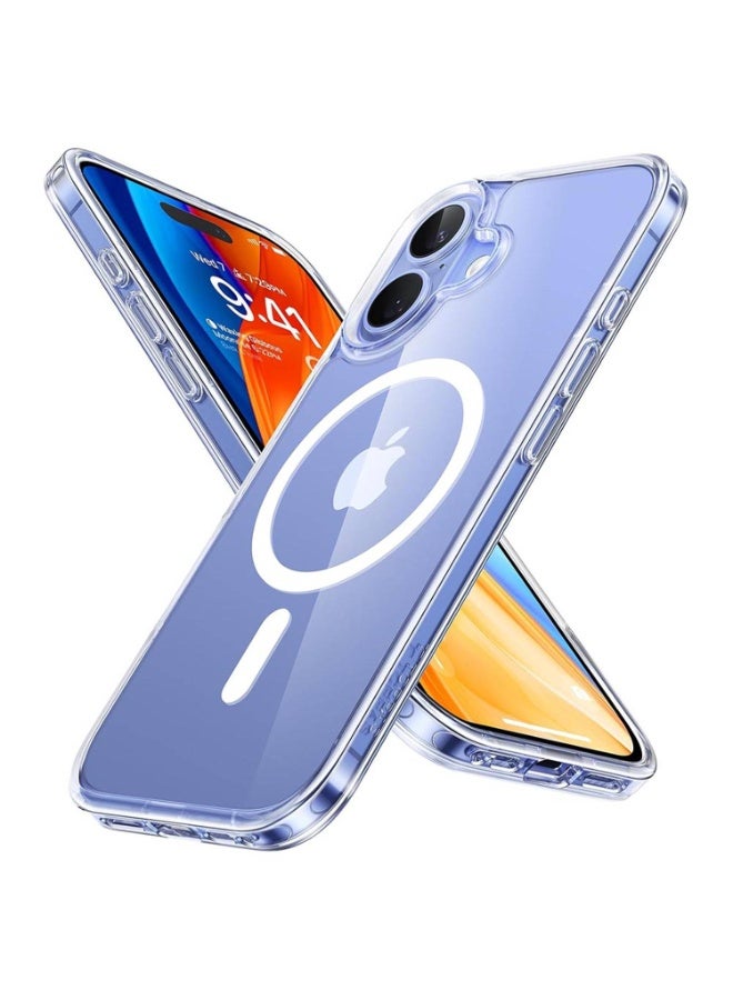 MG Maxguard Bundle Pack MagSafe Clear Case with Built-In Screen Protector for iPhone 16 Plus, Shockproof Transparent Protective Cover, Anti-Yellow Phone Case, Wireless Charging Compatible, Camera Protection - Image 1