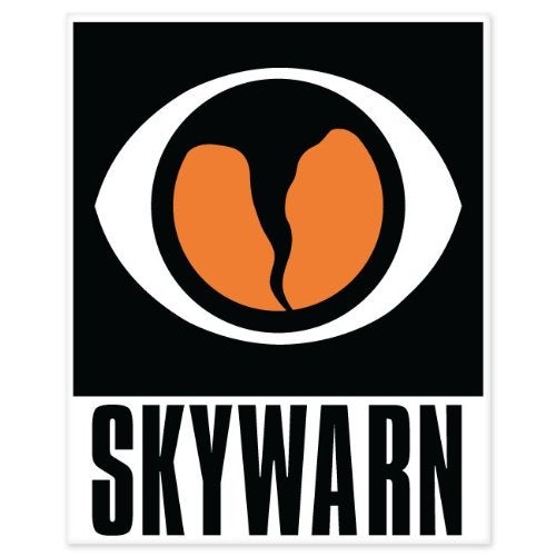 TEAYIR Skywarn Tornado car Bumper Sticker Window Decal 5 x 4 - Image 1