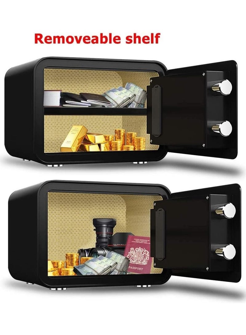 Rubik Safe Box with Biometric Fingerprint Lock A4 Document Size Safety Deposit Box for Home Office Shop RB25QC9 (25x35x28cm) - Image 2