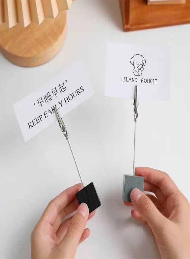 YSSZAM 4Pcs Memo Clip Holders Stand with Alligator Clasp Pictures Card Paper Note Clip for Office Home Use - Image 3