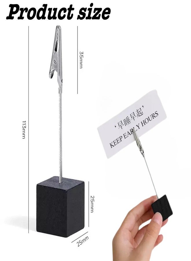 YSSZAM 4Pcs Memo Clip Holders Stand with Alligator Clasp Pictures Card Paper Note Clip for Office Home Use - Image 2