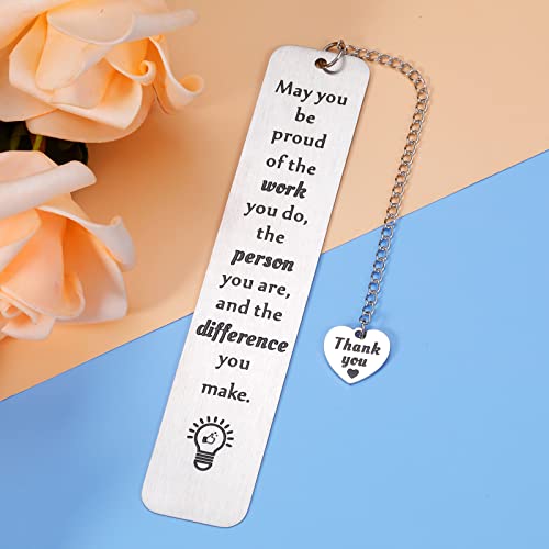KINMES Coworkers Leaving Gifts for Women Employee Thank You Appreciation Gifts Inspirational Congratulations Bookmark Gift for Colleague Boss Leader Office Team Teacher Retirement Farewell Christmas Gifts - Image 5