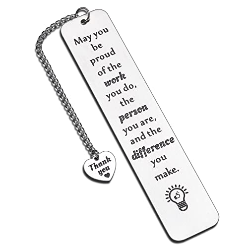 KINMES Coworkers Leaving Gifts for Women Employee Thank You Appreciation Gifts Inspirational Congratulations Bookmark Gift for Colleague Boss Leader Office Team Teacher Retirement Farewell Christmas Gifts - Image 1