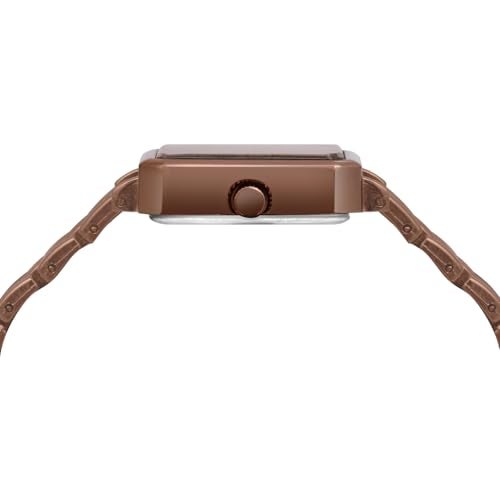 LOUIS DEVIN Brown Bracelet Metal Chain Analog Wrist Watch for Women (Brown Dial) | LD-LS193-BRWCH - Image 5