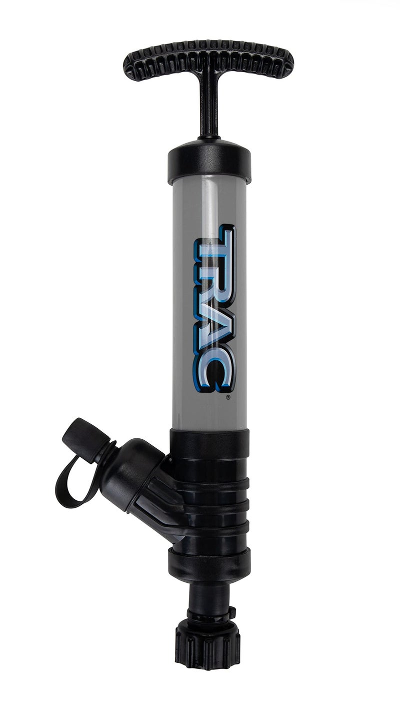 Trac Outdoors Hand Held Fluid Extractor - Ideal for Nearly All Forms of Fluid Extraction - Includes Cap, Adapters and Hoses (69360), Gray - Image 2