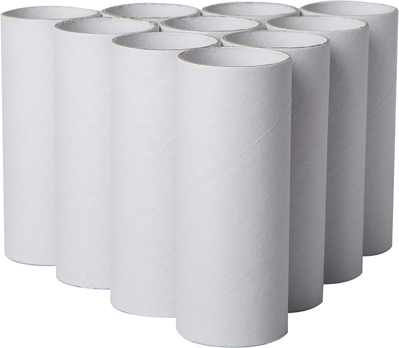Bargain Paradise 90 Pack Thick Cardboard Tubes For Crafts -Bulk Craft Rolls- Round Tubes - Cardboard Tubes For Crafts - Toilet Paper Rolls Crafts -Craft Tubes- Paper Tube For Crafts- 1.57 x 3.9 Inches -White - Image 4