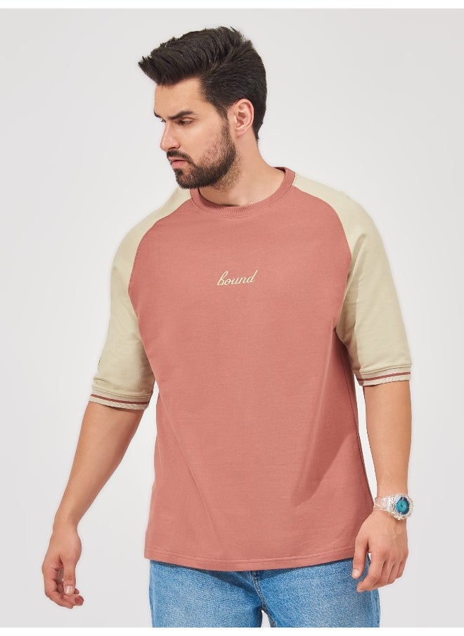 Maniac Maniac Men Printed Round Neck Raglan Sleeve Onion Cotton T-Shirt  - Image 1