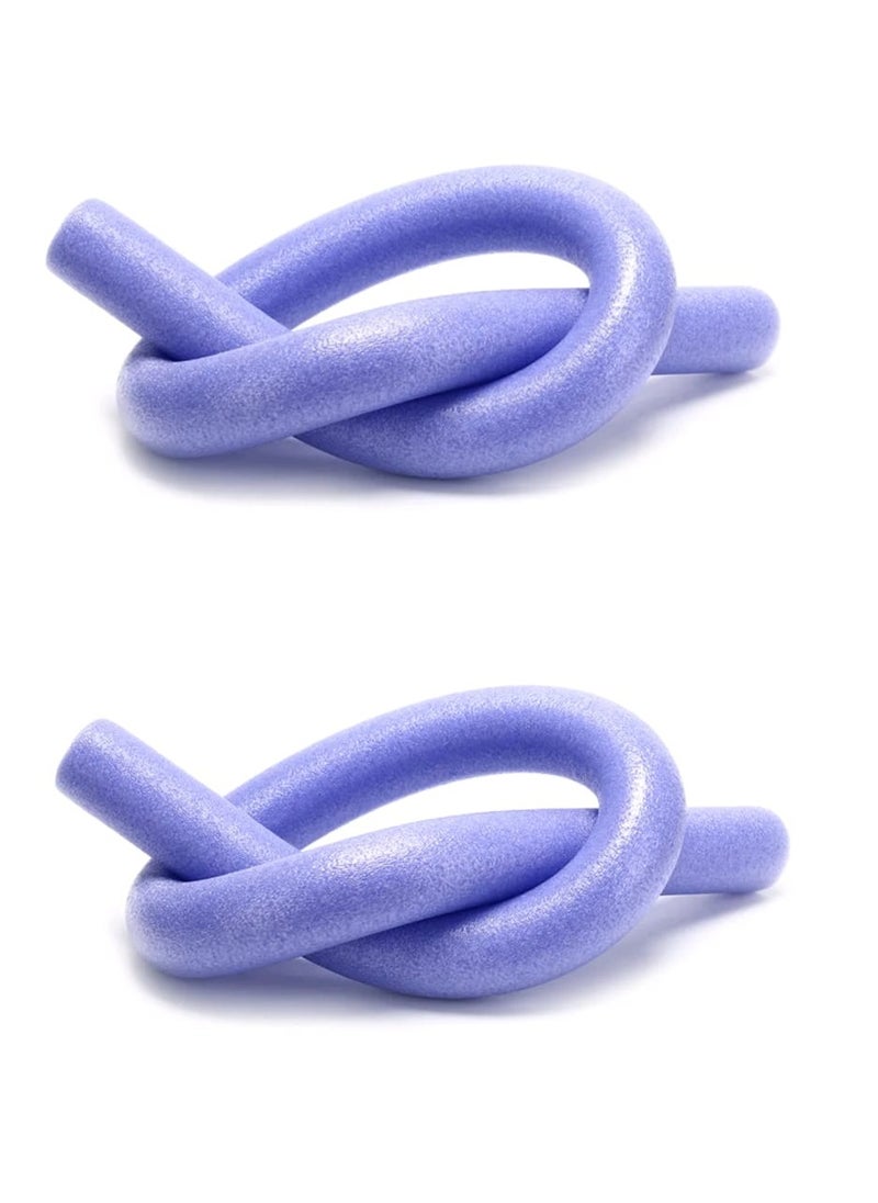 ISHWAZ Highly Buoyant Swimming Stick For Adults And Kids - 2 Swimming Pool Noodles Of Purple Color  - Image 1