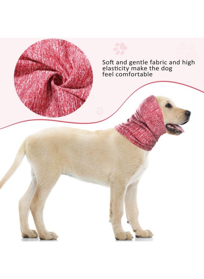 Saintrygo Saintrygo 4 Pieces Ear Wraps for Dogs - Quiet Ears Cover Muffs Snood for Calming, Noise Protection, Anti-Anxiety - Head Wrap Hat for Small Dog Cat Grooming Bathing (9-10 Inch)  - Image 3