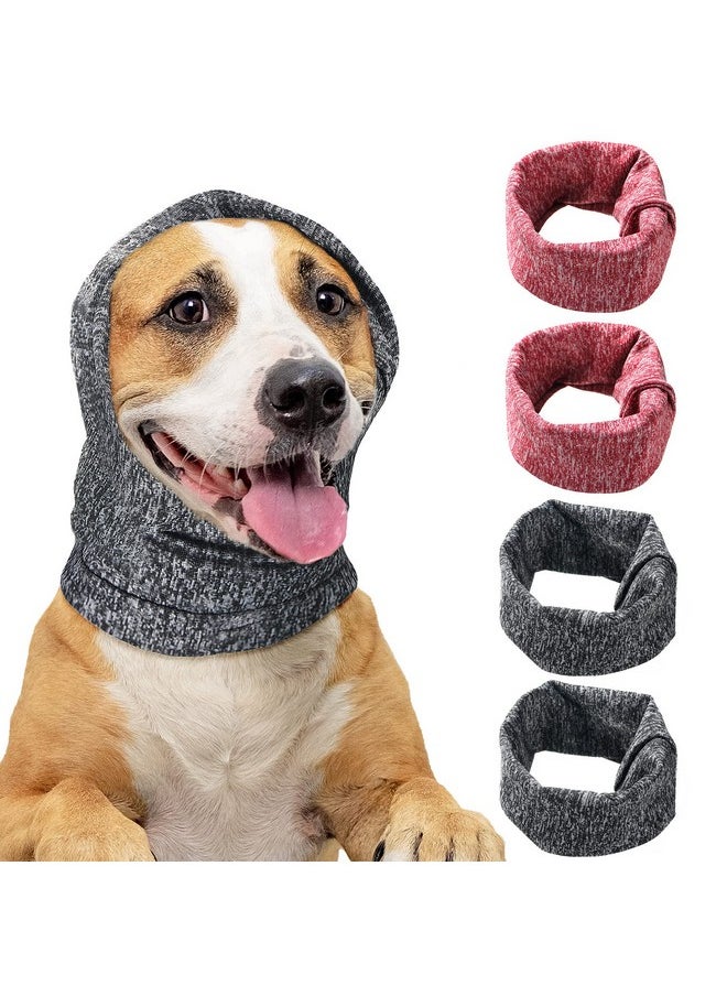 Saintrygo Saintrygo 4 Pieces Ear Wraps for Dogs - Quiet Ears Cover Muffs Snood for Calming, Noise Protection, Anti-Anxiety - Head Wrap Hat for Small Dog Cat Grooming Bathing (9-10 Inch)  - Image 1