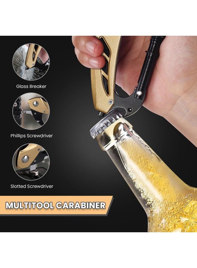 FUNBRO Multitool knife, Gift for Men (Gold) - Image 2