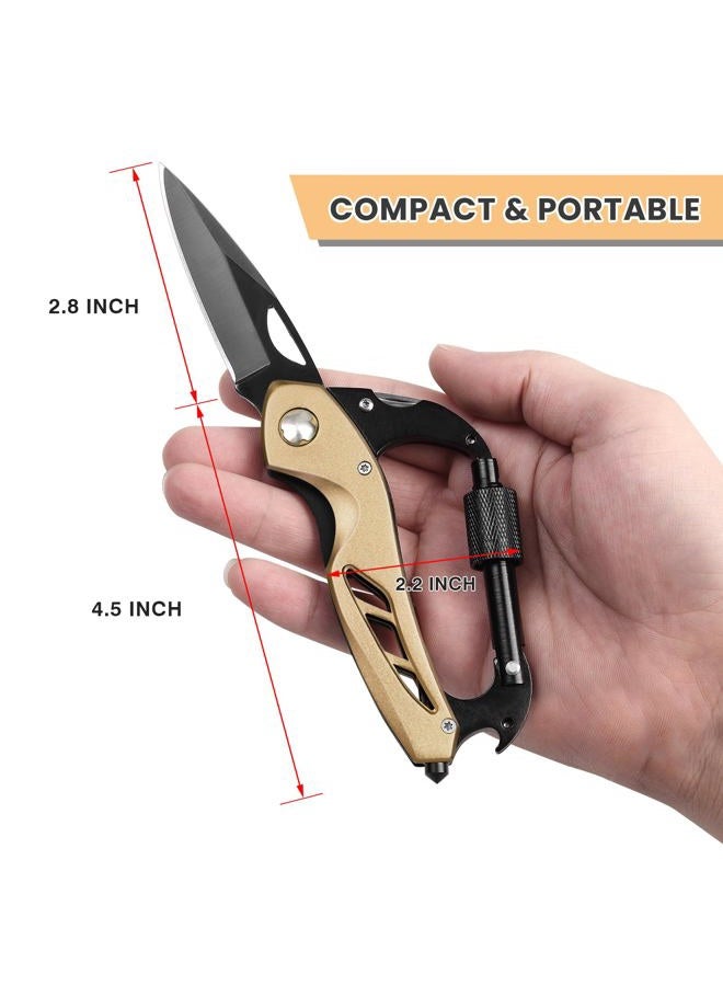 FUNBRO Multitool knife, Gift for Men (Gold) - Image 3