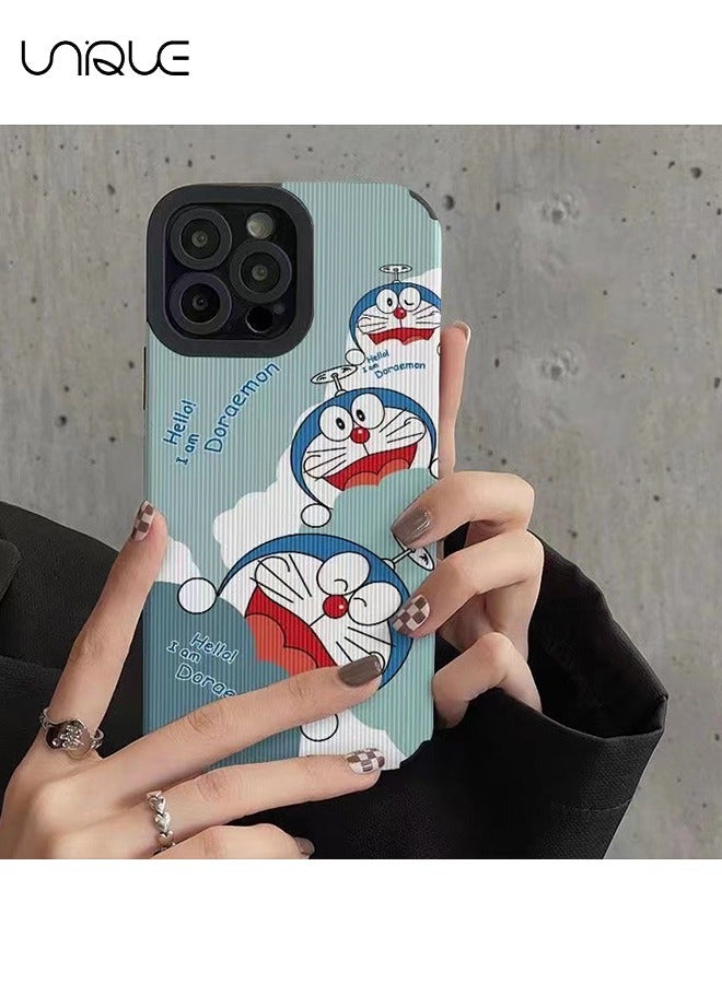 يونيك متوافق مع حافظات ايفون 15 برو ماكس، حافظات دورايمون، حافظات شخصيات كرتونية - حافظات هاتف أنيقة ولطيفة - حماية من السقوط من مادة TPU - Image 4