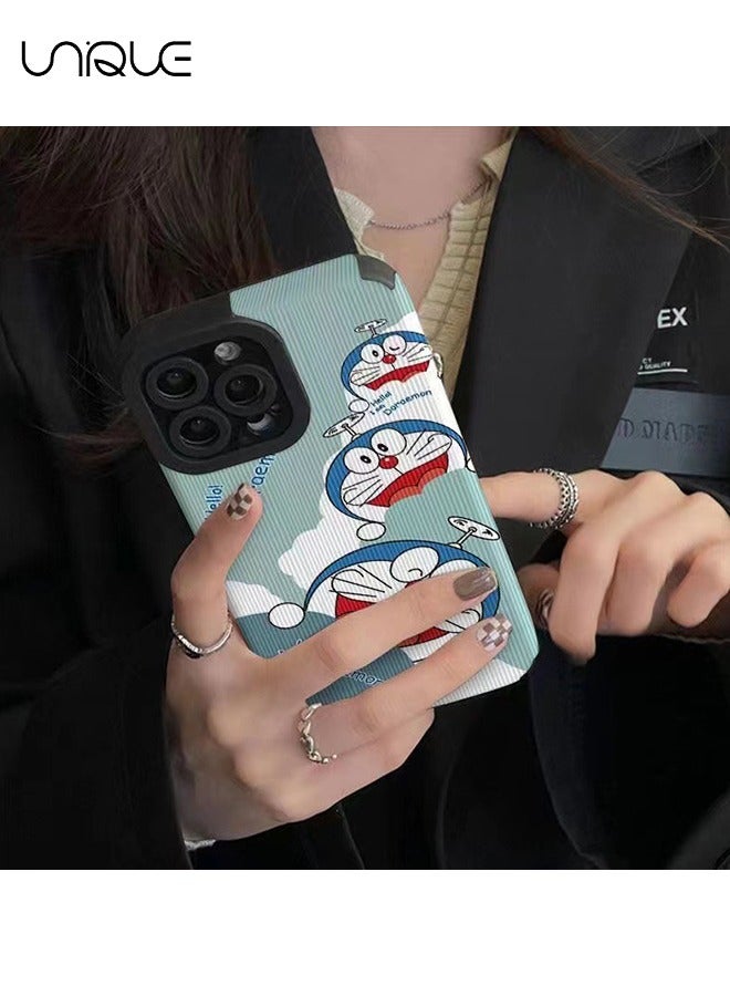 يونيك متوافق مع حافظات ايفون 15 برو ماكس، حافظات دورايمون، حافظات شخصيات كرتونية - حافظات هاتف أنيقة ولطيفة - حماية من السقوط من مادة TPU - Image 2