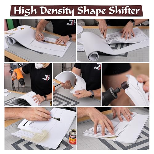 The Foamory Shape Retention EVA Cosplay Foam 2mm (1mm-10mm) 14x39 inch White or Black High Density EVA Foam Sheets. Premium 85 kg/m3 Heat Shape Material for DIY Convention or Halloween Costumes by The Foamory - Image 5