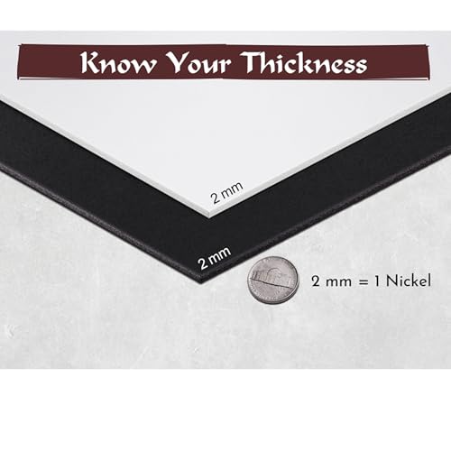 The Foamory Shape Retention EVA Cosplay Foam 2mm (1mm-10mm) 14x39 inch White or Black High Density EVA Foam Sheets. Premium 85 kg/m3 Heat Shape Material for DIY Convention or Halloween Costumes by The Foamory - Image 3