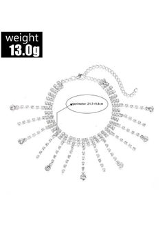 Elabest Rhinestone Ankle Crystal Tassel Anklet Glitter Foot Chain Silver - pzsku/Z8DC04E77C6BAE10F934FZ/45/_/1691982902/8287c236-b38b-4e62-824a-0ee4f67f0651