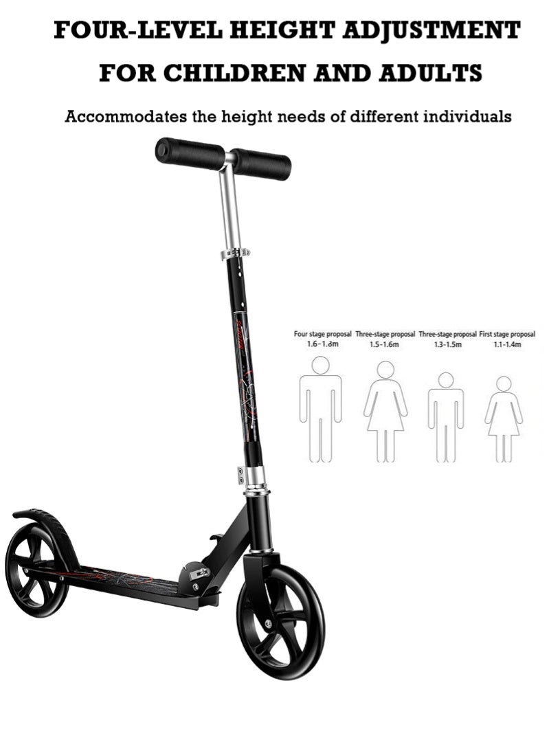 هالامين سكوتر يدوي قابل للطي للبالغين والأطفال .فرامل القدم(150 كجم كحد أقصى للحمل) - Image 2