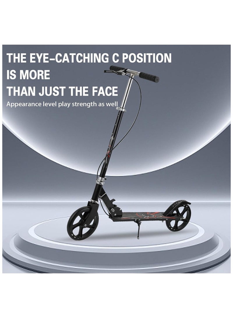 هالامين سكوتر يدوي قابل للطي للبالغين والأطفال .فرامل القدم(150 كجم كحد أقصى للحمل) - Image 5