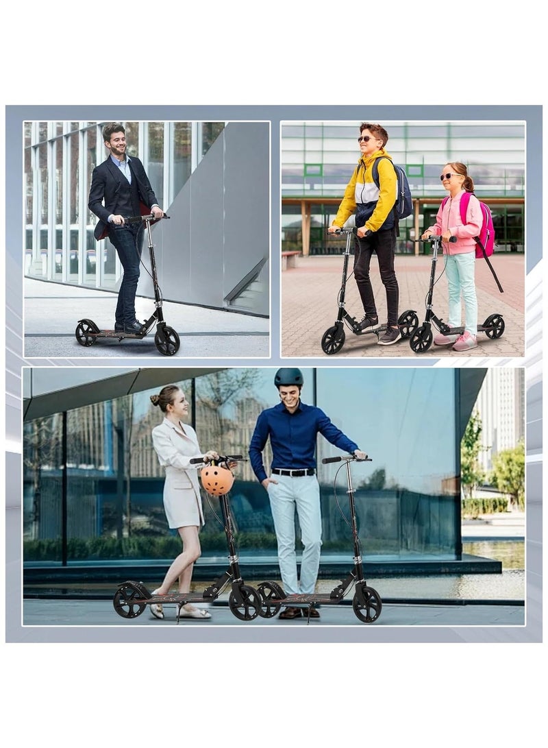 هالامين سكوتر يدوي قابل للطي للبالغين والأطفال .فرامل القدم(150 كجم كحد أقصى للحمل) - Image 4