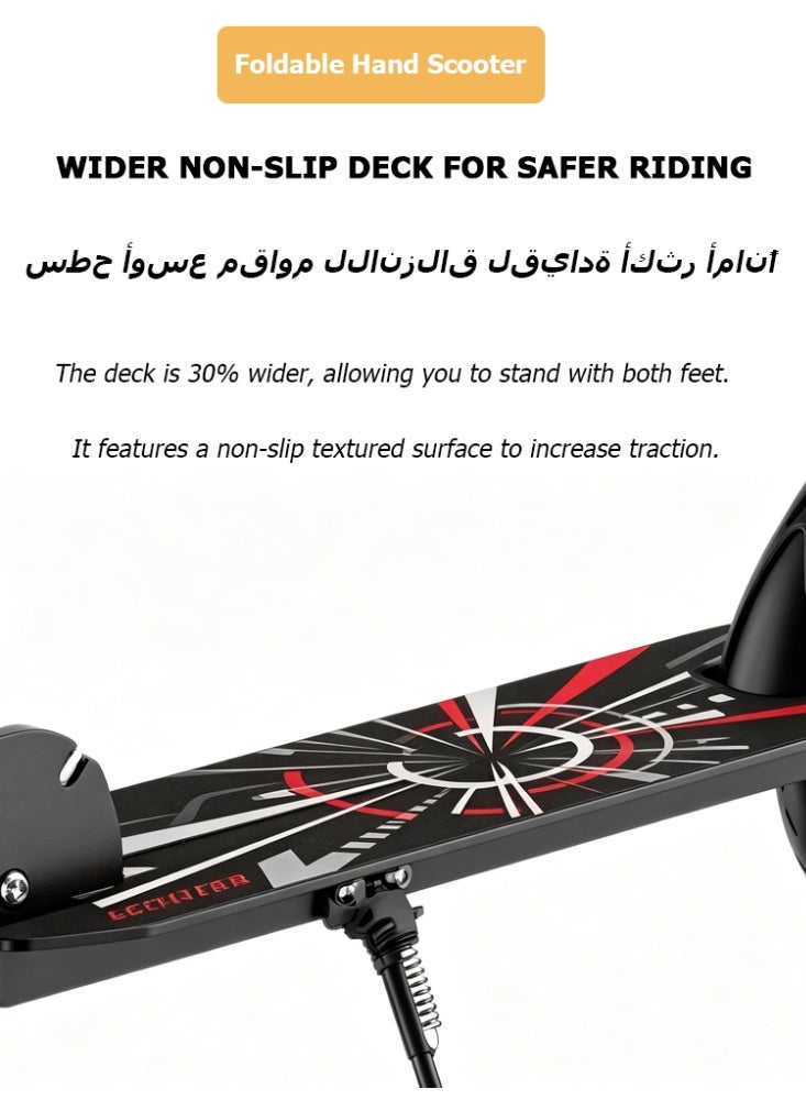 Halamine Foldable Hand Scooter for Adults and Kids,Foot brake(150kg Max Load) - Image 3