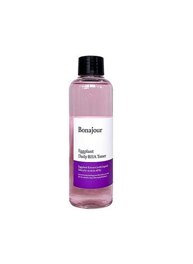 BONAJOUR R] Vegan Eggplant Daily Bha Exfoliant Toner Salicylic Acid Gentle Exfoliating & For Acne Prone Skin Treatment Toner 7.2 Fl. Oz  - Image 1