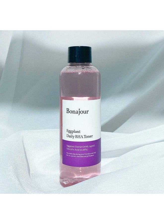 BONAJOUR R] Vegan Eggplant Daily Bha Exfoliant Toner Salicylic Acid Gentle Exfoliating & For Acne Prone Skin Treatment Toner 7.2 Fl. Oz  - Image 3