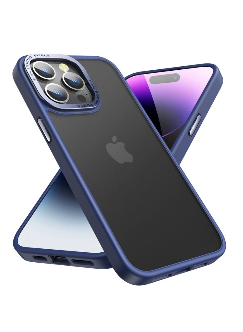 KASTWAVE - Designed for iPhone 14 Pro Max Case 6.7inch, Military Grade Drop Protection, Skin-Friendly PC Back, Advanced Camera Protection Ring, Anti-Scratch Anti-Fingerprint for iPhone 14 Pro Max (Deep Blue) - Image 1