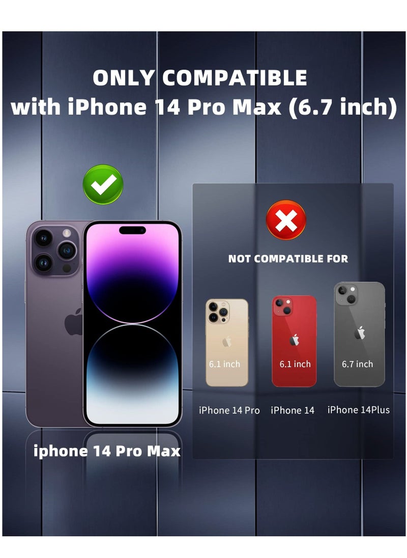 KASTWAVE - Designed for iPhone 14 Pro Max Case 6.7inch, Military Grade Drop Protection, Skin-Friendly PC Back, Advanced Camera Protection Ring, Anti-Scratch Anti-Fingerprint for iPhone 14 Pro Max (Deep Blue) - Image 1